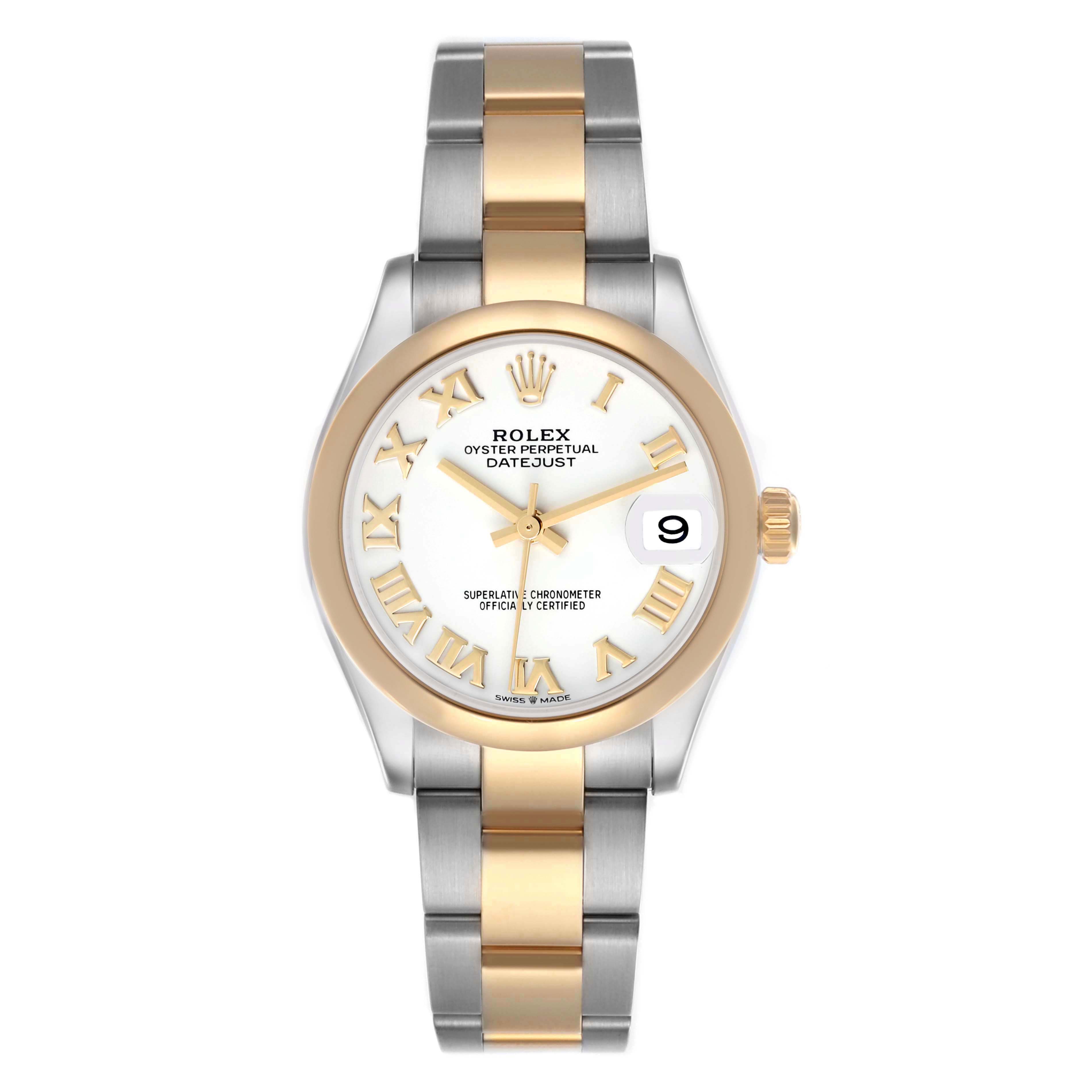 【Super Clone】RLX Datejust m278243-0001/0002 31mm White Dial Yellow Rolesor Oyster Watch