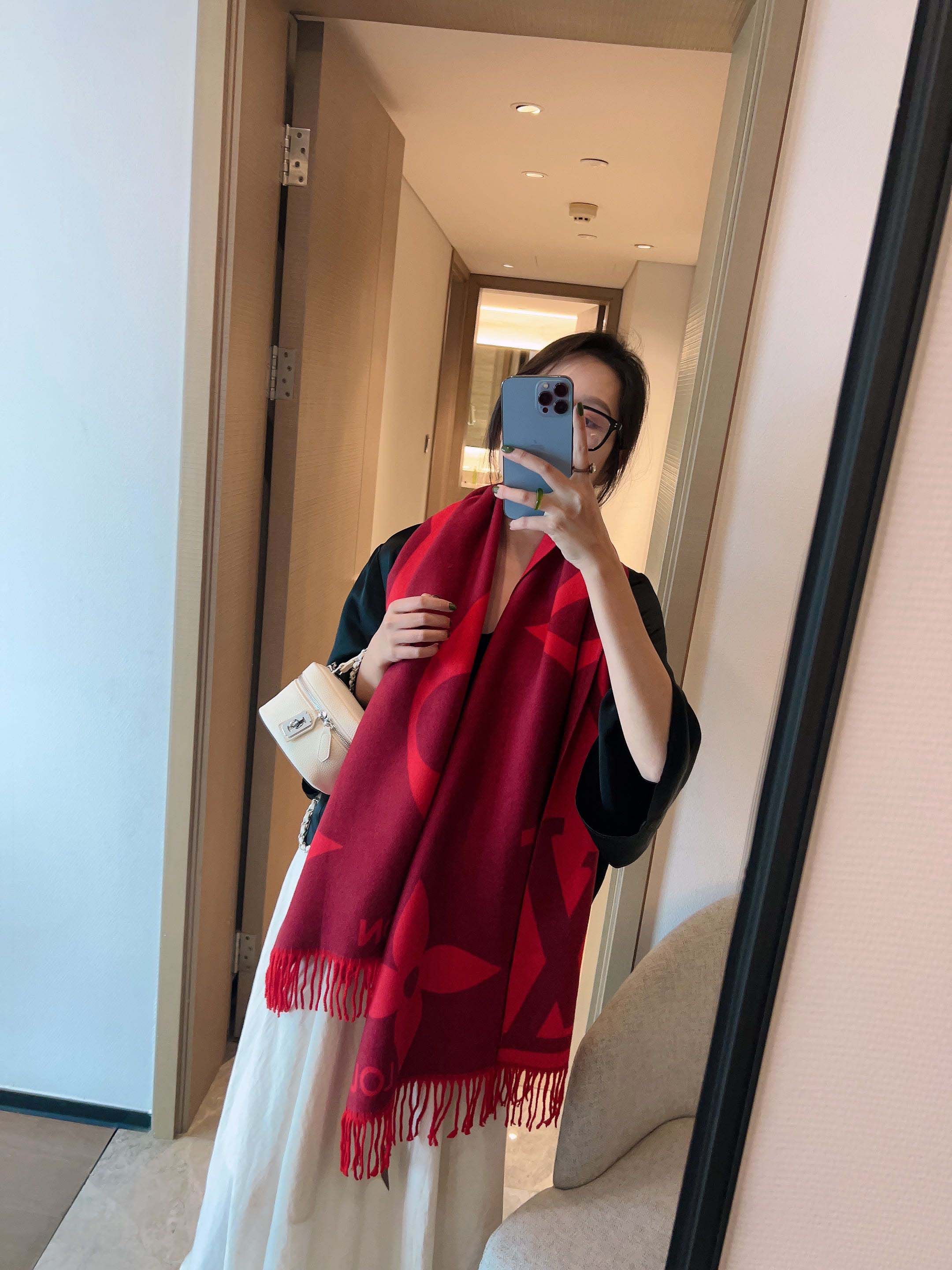 180*65cm Fashion Rabbit Velvet Scarf WJ-985119