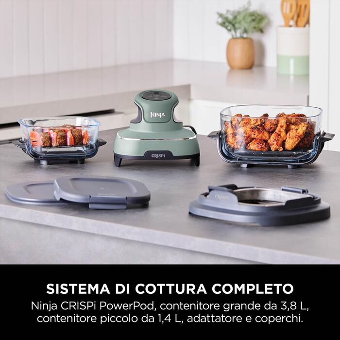 NINJA - Friggitrice ad aria portatile CRISPI 4-IN-1-Salvia