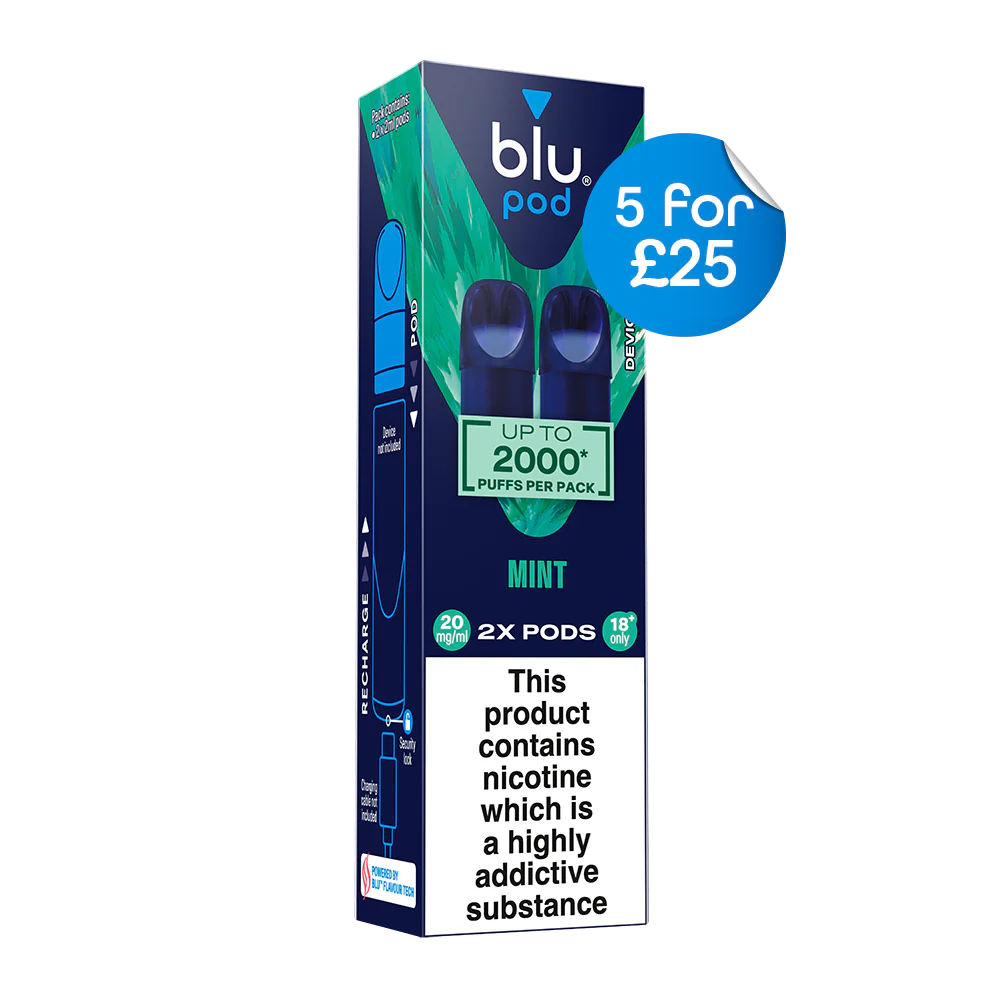 Blu Pre-Filled Replacement Vape Pods 20mg/ml 2 Pack - Mint