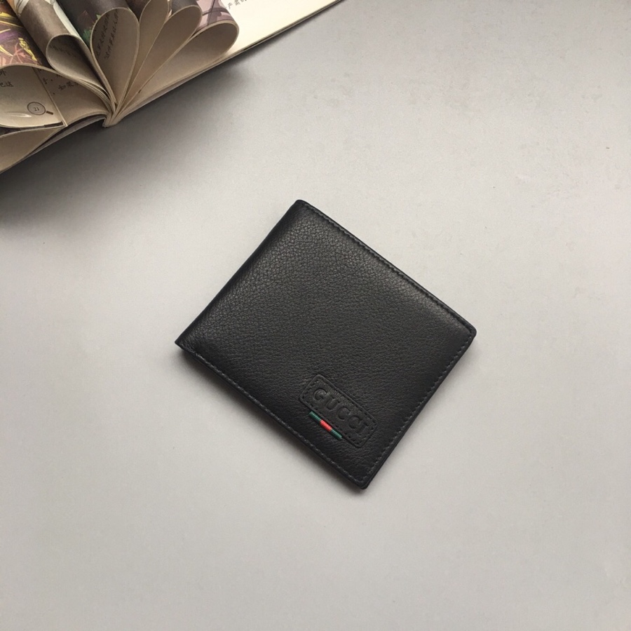 Black Leather Wallet QB-927003