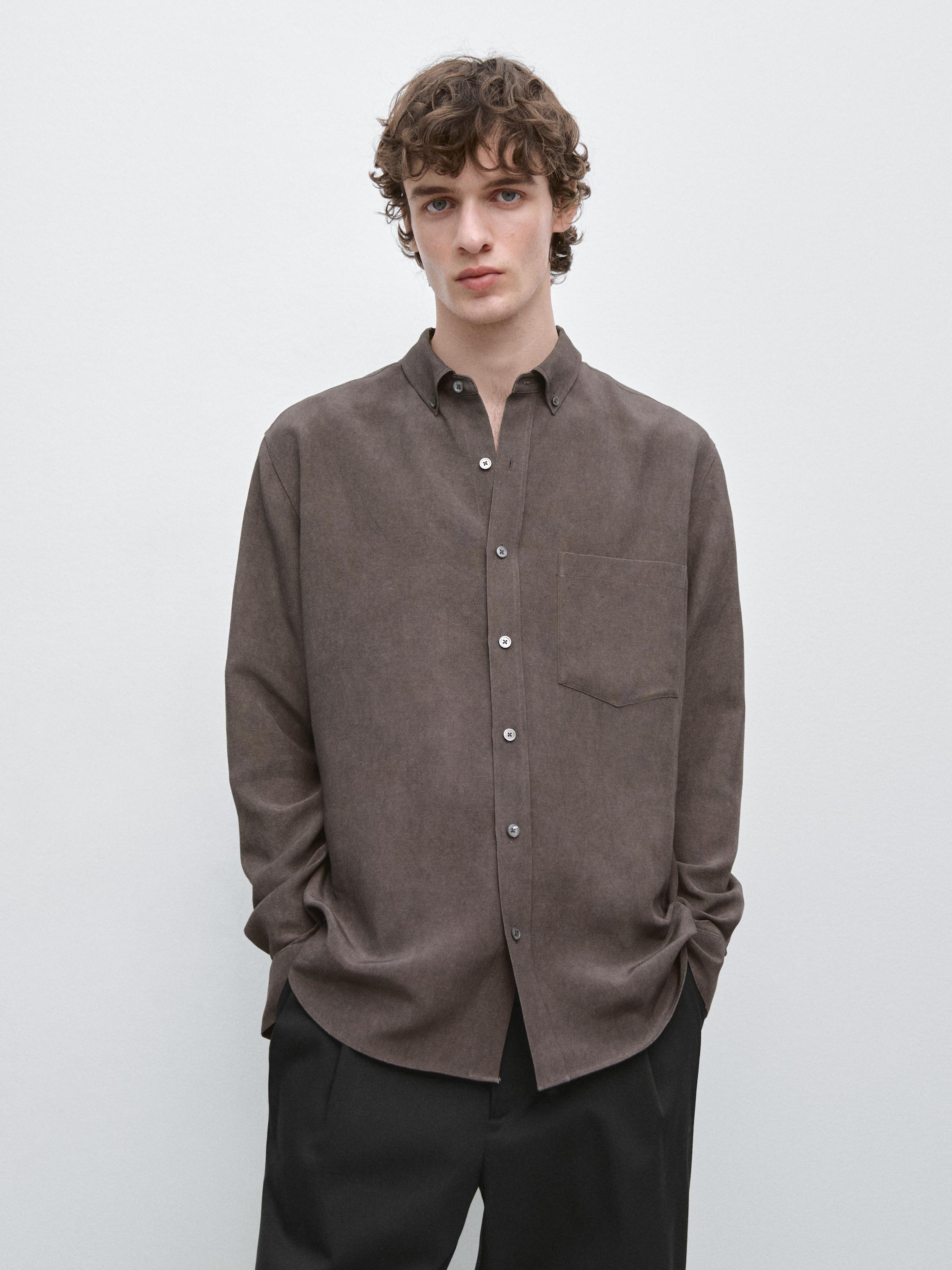 Camisa fluida bolsillo