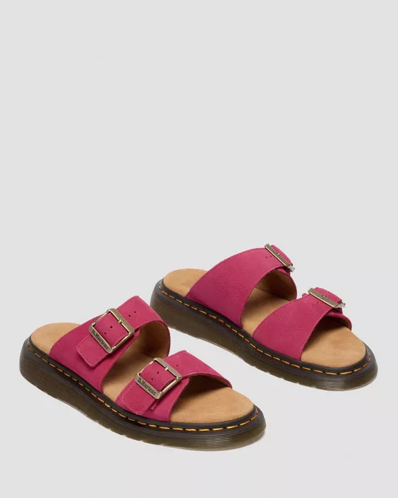 Josef Nubuck Leather Slide Sandals