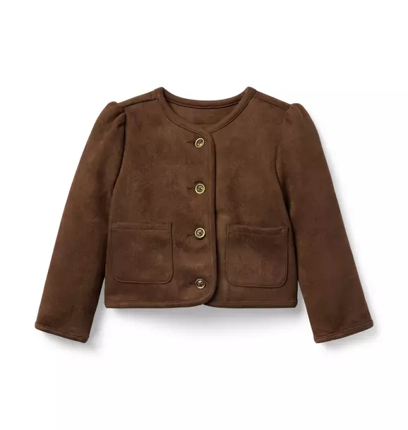 The Sueded Puff Sleeve Jacket