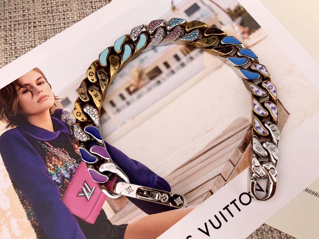 Classic Colorful Chain Bracelet VVSL-9110066