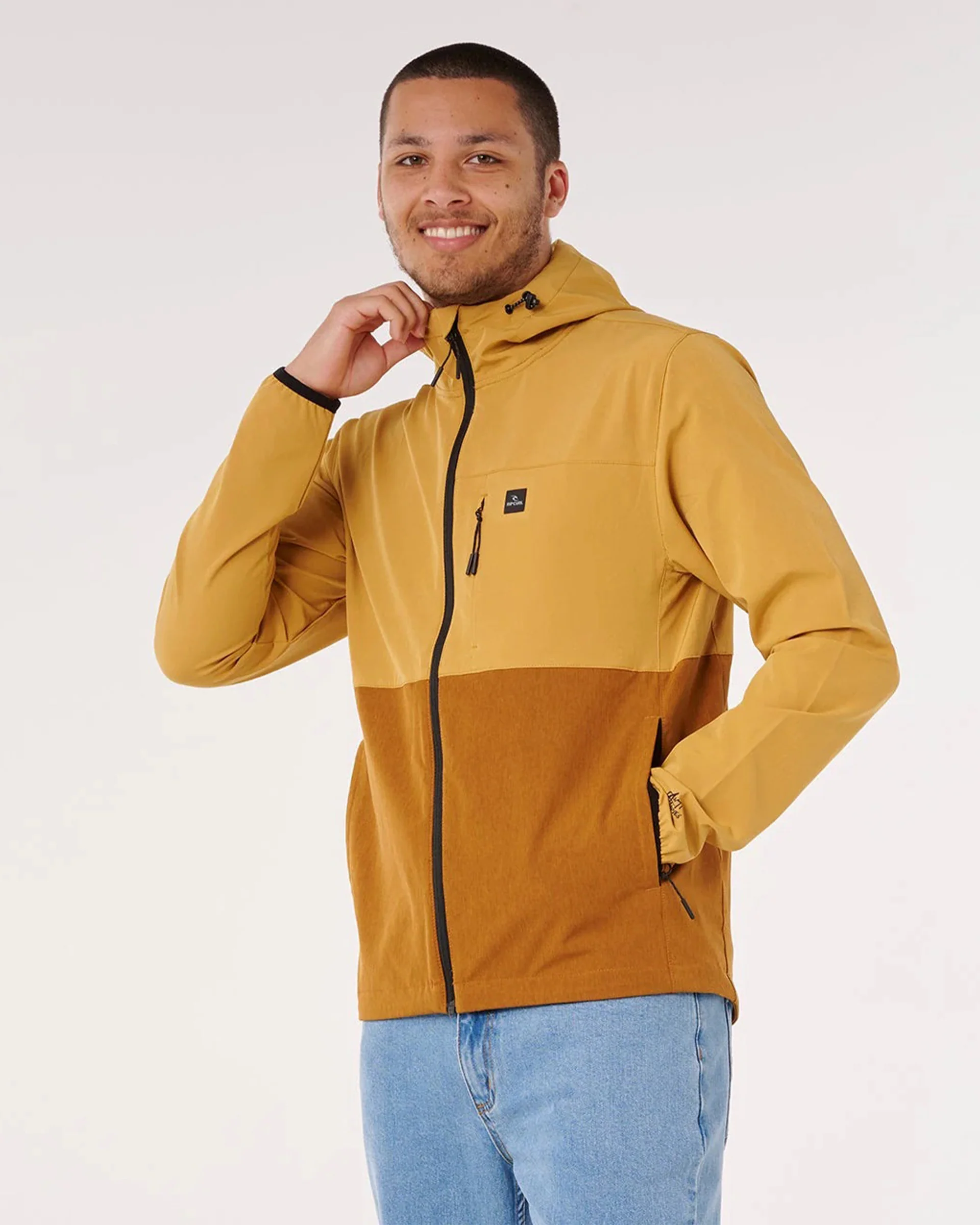 Elite Anti-Series Zip Through Jacket - Brown/Gold