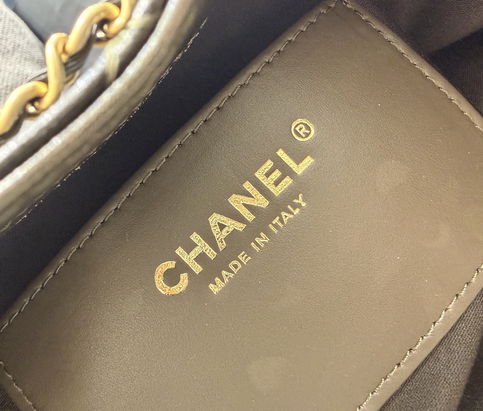 Chanel 26 Handbag Calfskin & Gold Tone Metal