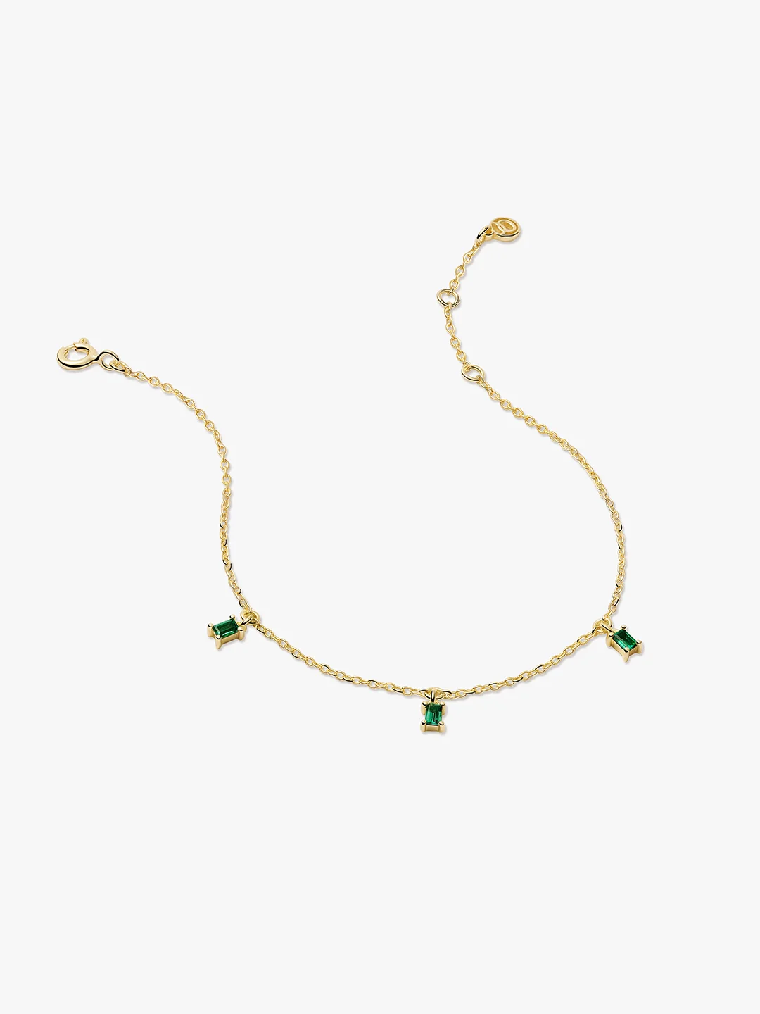 Baguette Emerald Bracelet