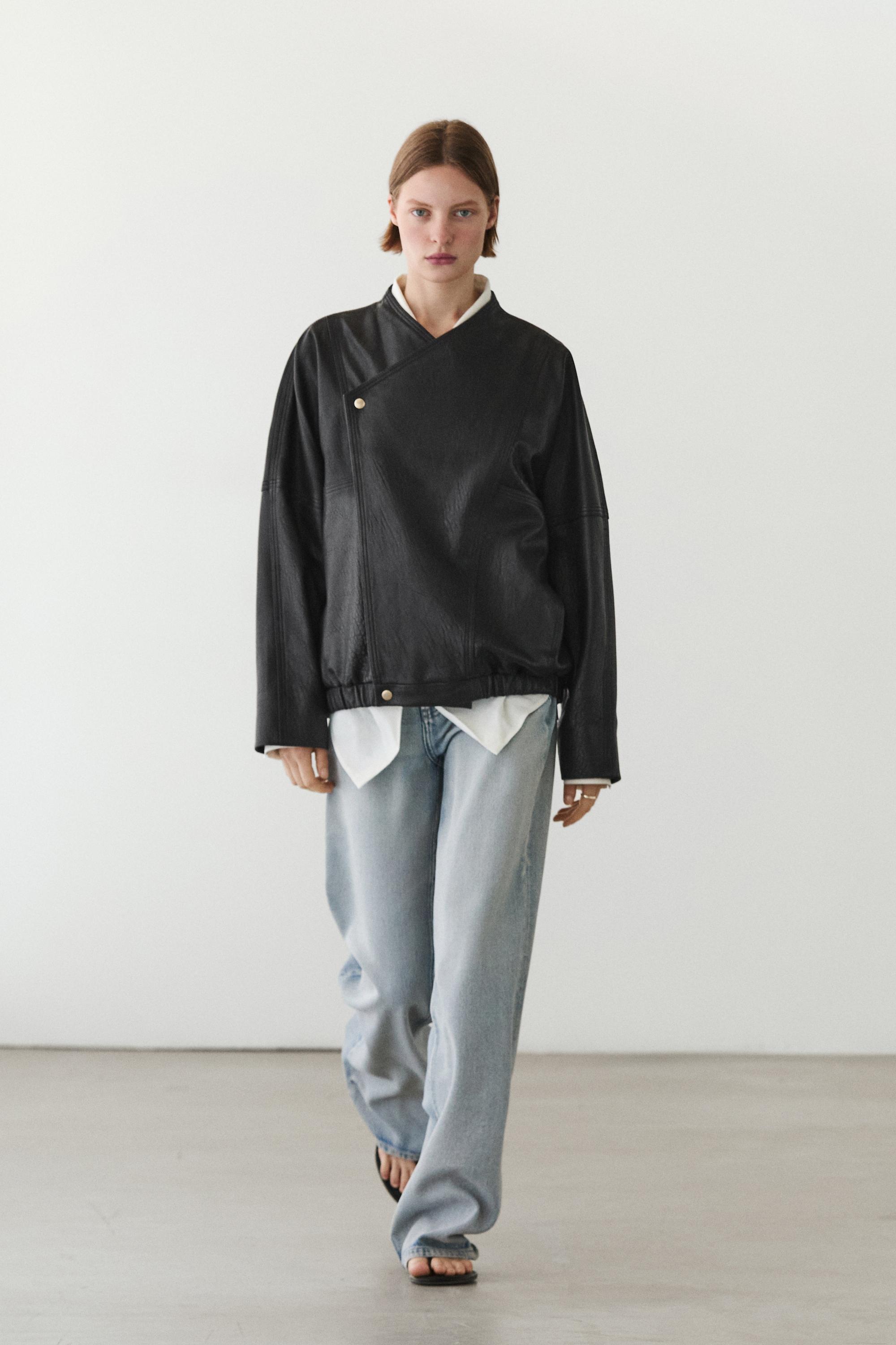 Chaqueta bomber piel