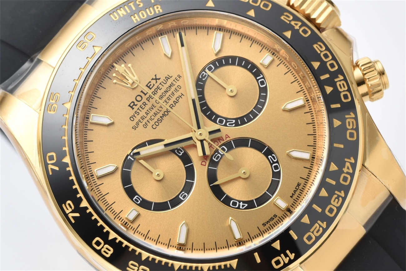 Rolex Daytona 126518LN Replica – 18K Yellow Gold Oysterflex Chronograph