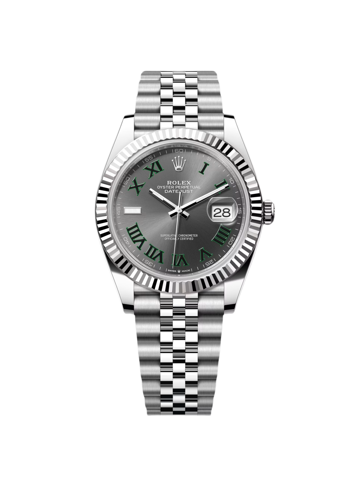 【Super Clone】RLX  Datejust 41mm 126334-0022 Slate Roman Jubilee Stainless Steel Mens Watch