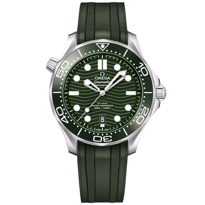 Omega Seamaster Diver 300M 42 mm, steel on rubber strap
