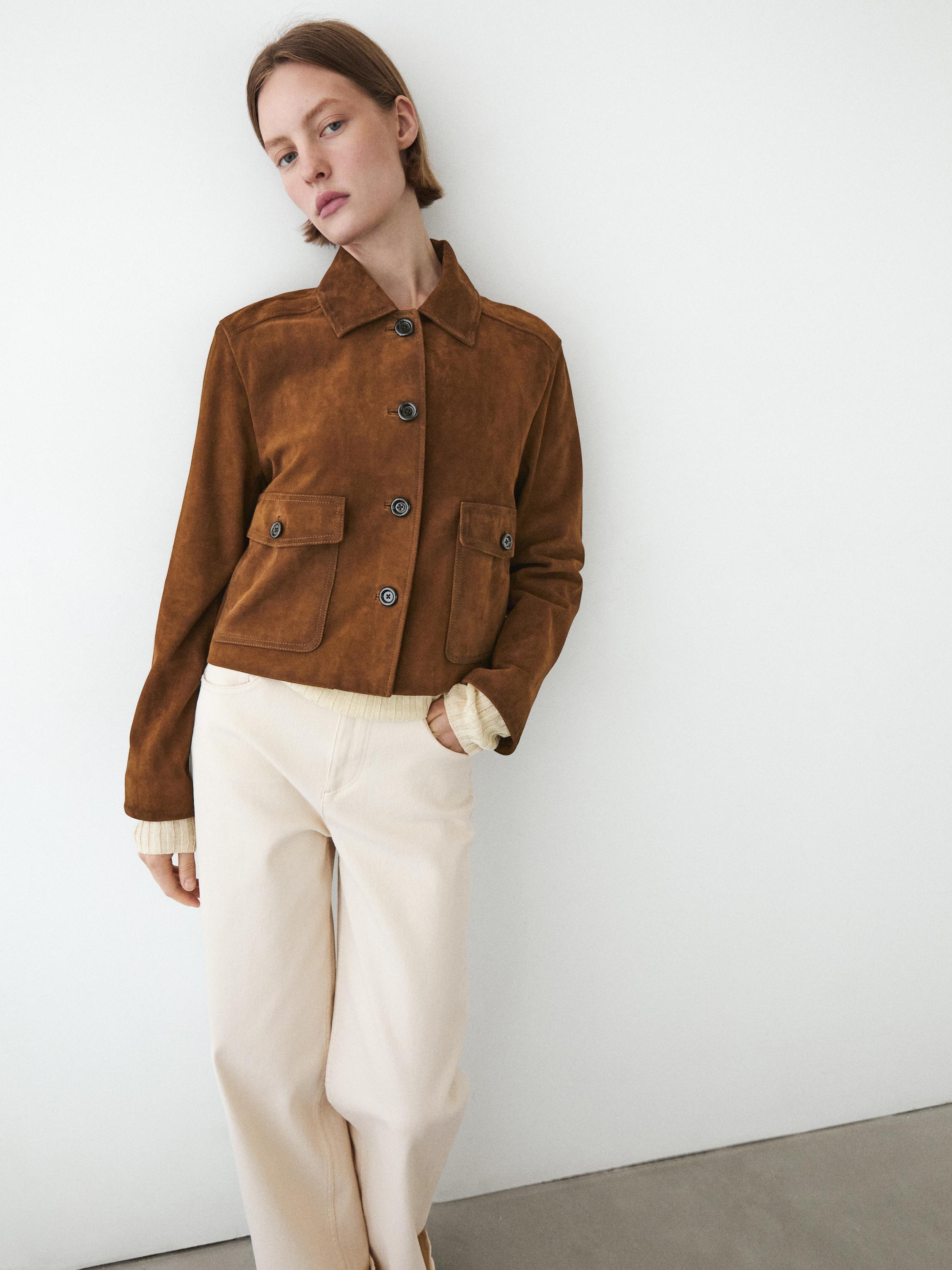 Chaqueta piel ante