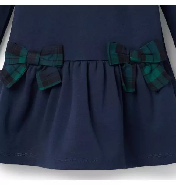 Tartan Bow Ponte Dress