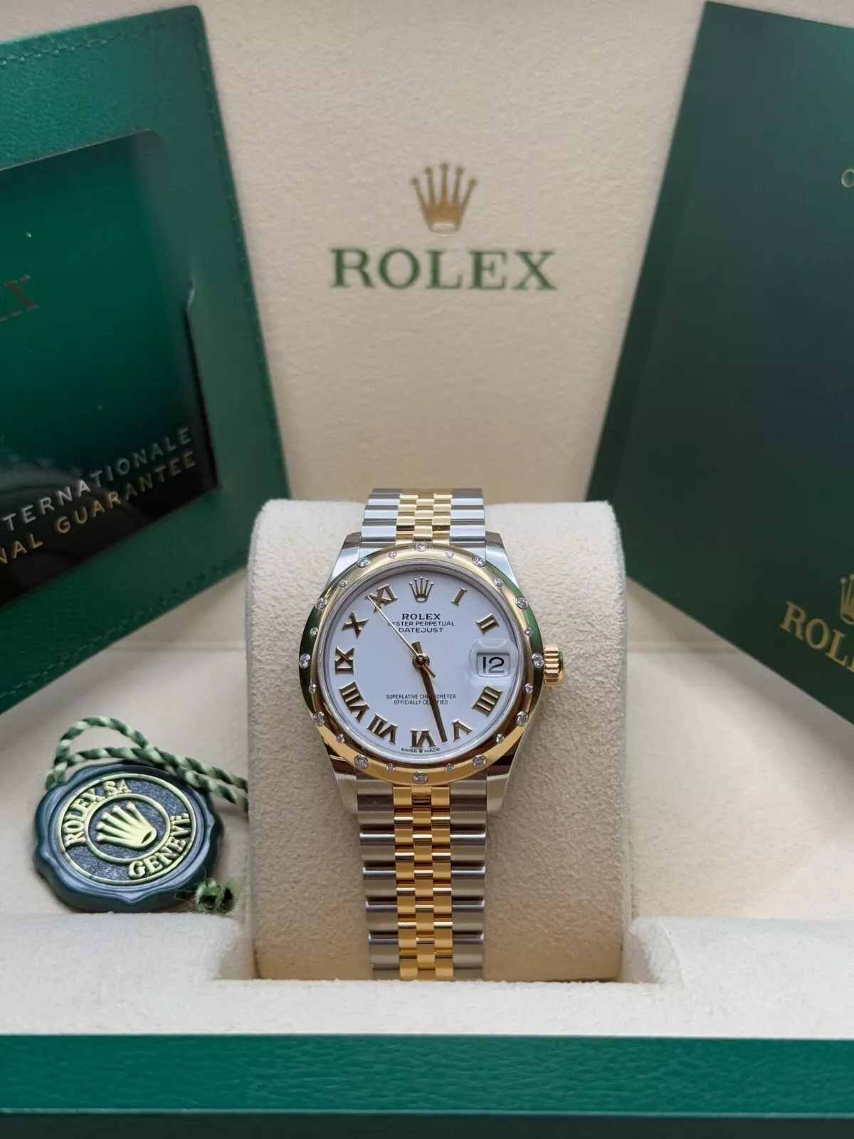 【Super Clone】RLX Datejust m278343-0001/0002 White Dial Yellow Rolesor Oyster Watch