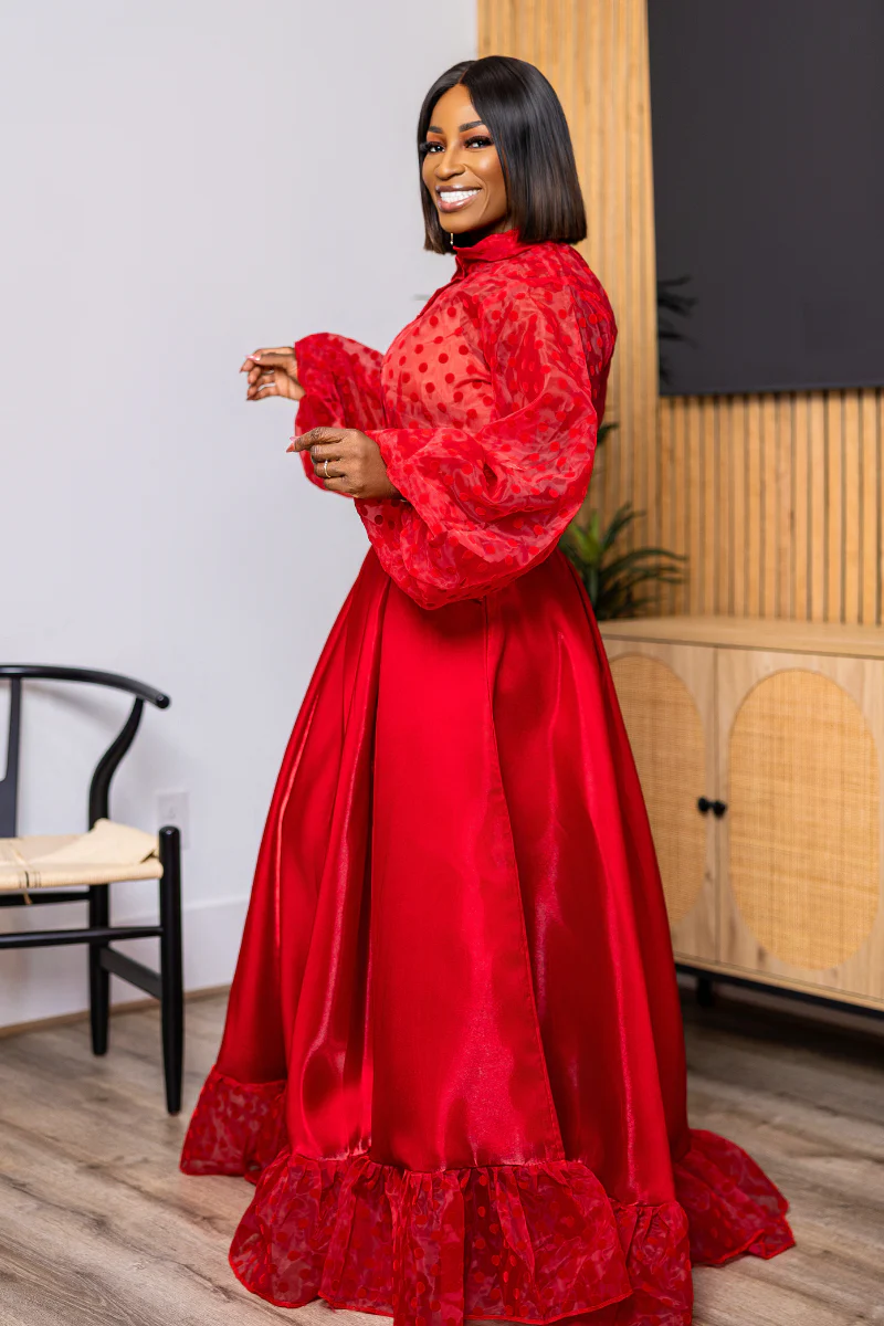 Scarlet Polkadot Set