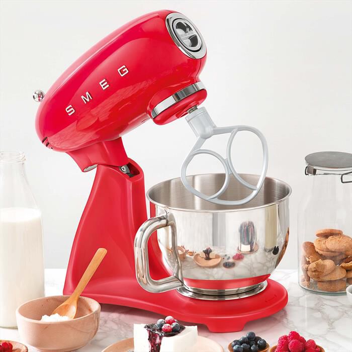 SMEG - Impastatrice Full Color 50's Style – SMF03RDEU-ROSSO