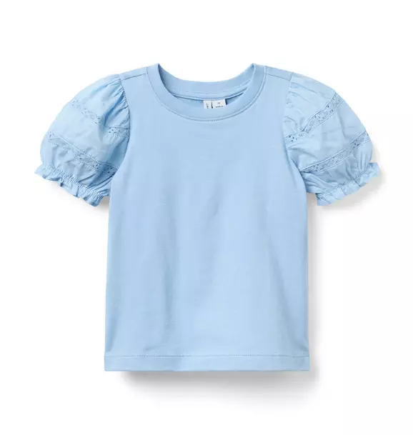 Lace Puff Sleeve Top