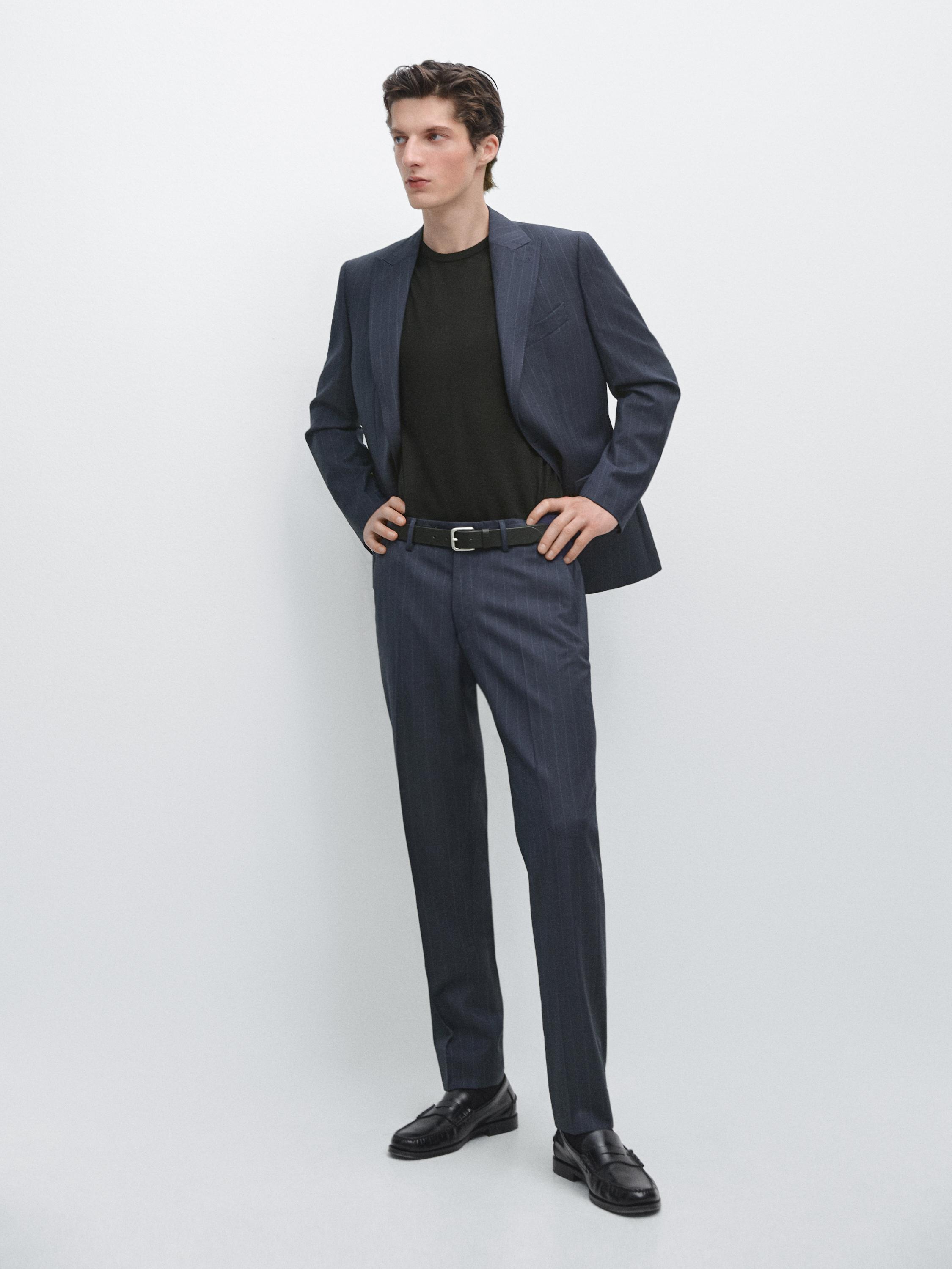 Pantalón traje raya diplomática