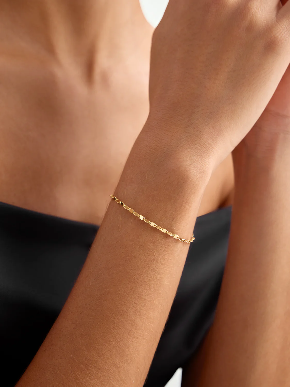 Flat Link Chain Bracelet