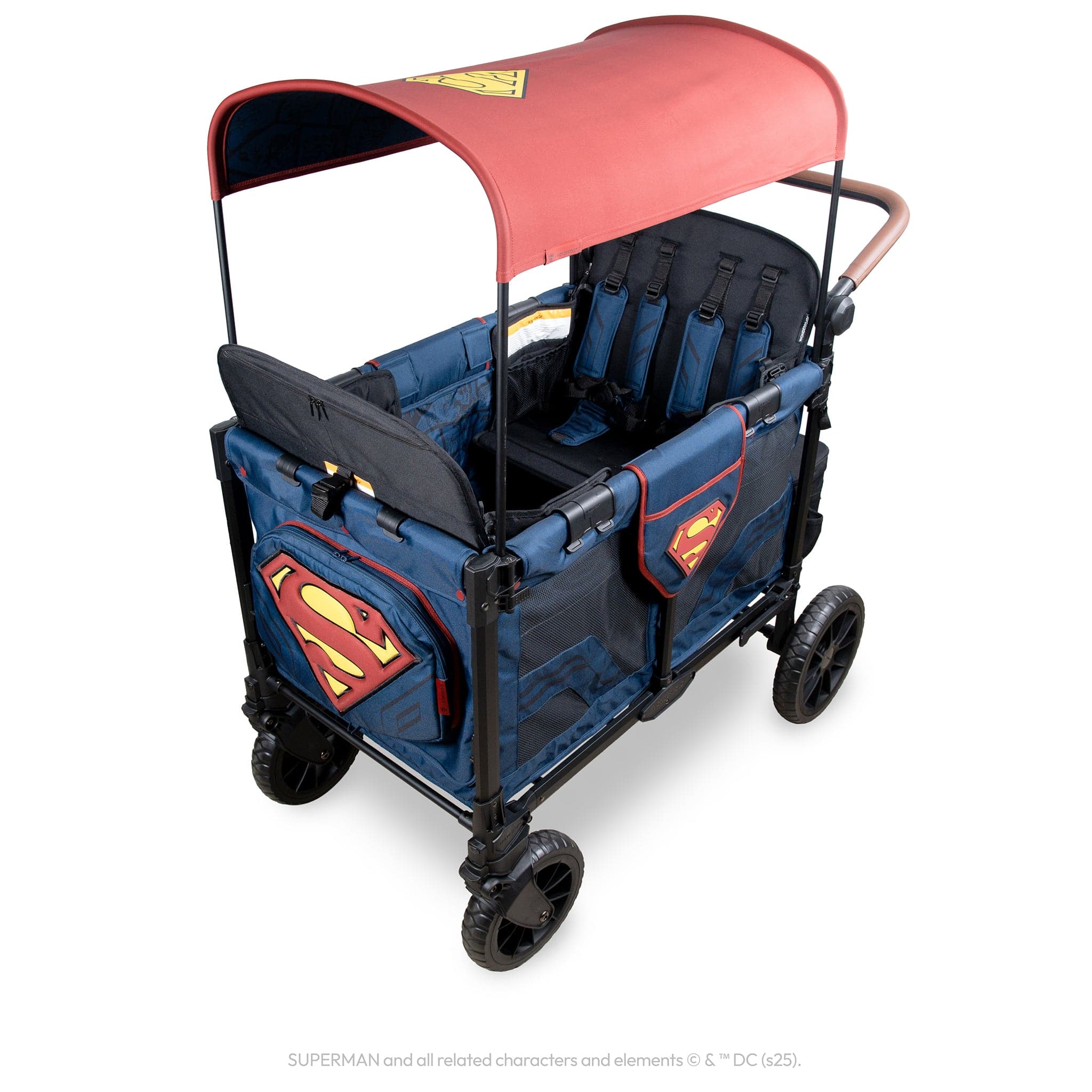 WonderFold W4 Luxe Pro (4 Seater) Stroller Wagon - Superman