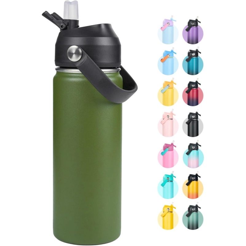 THERMOCLOUD 18oz Insulated Stainless Steel Water Bottle
