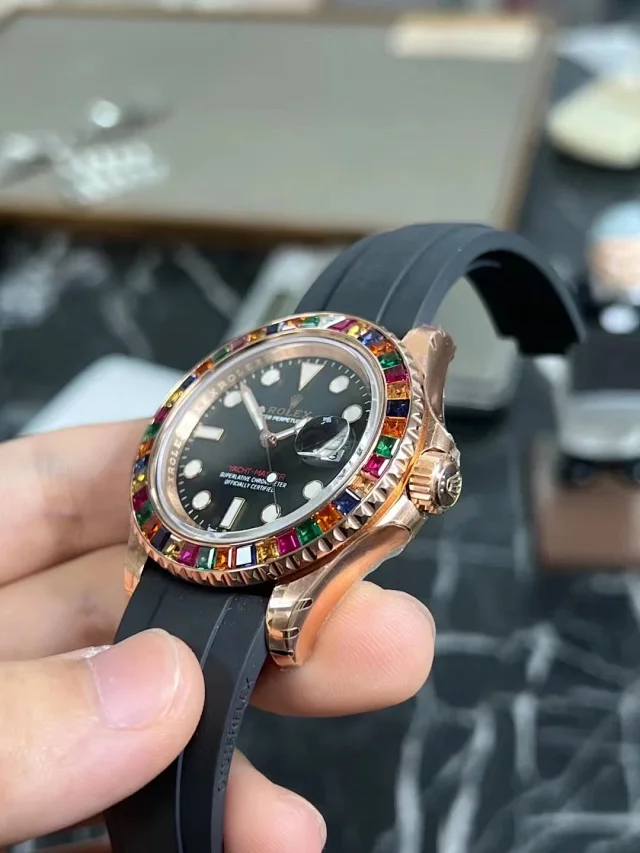 Replica Rolex Yacht Master 40 116695SATS – Rose Gold Candy Bezel VS Factory