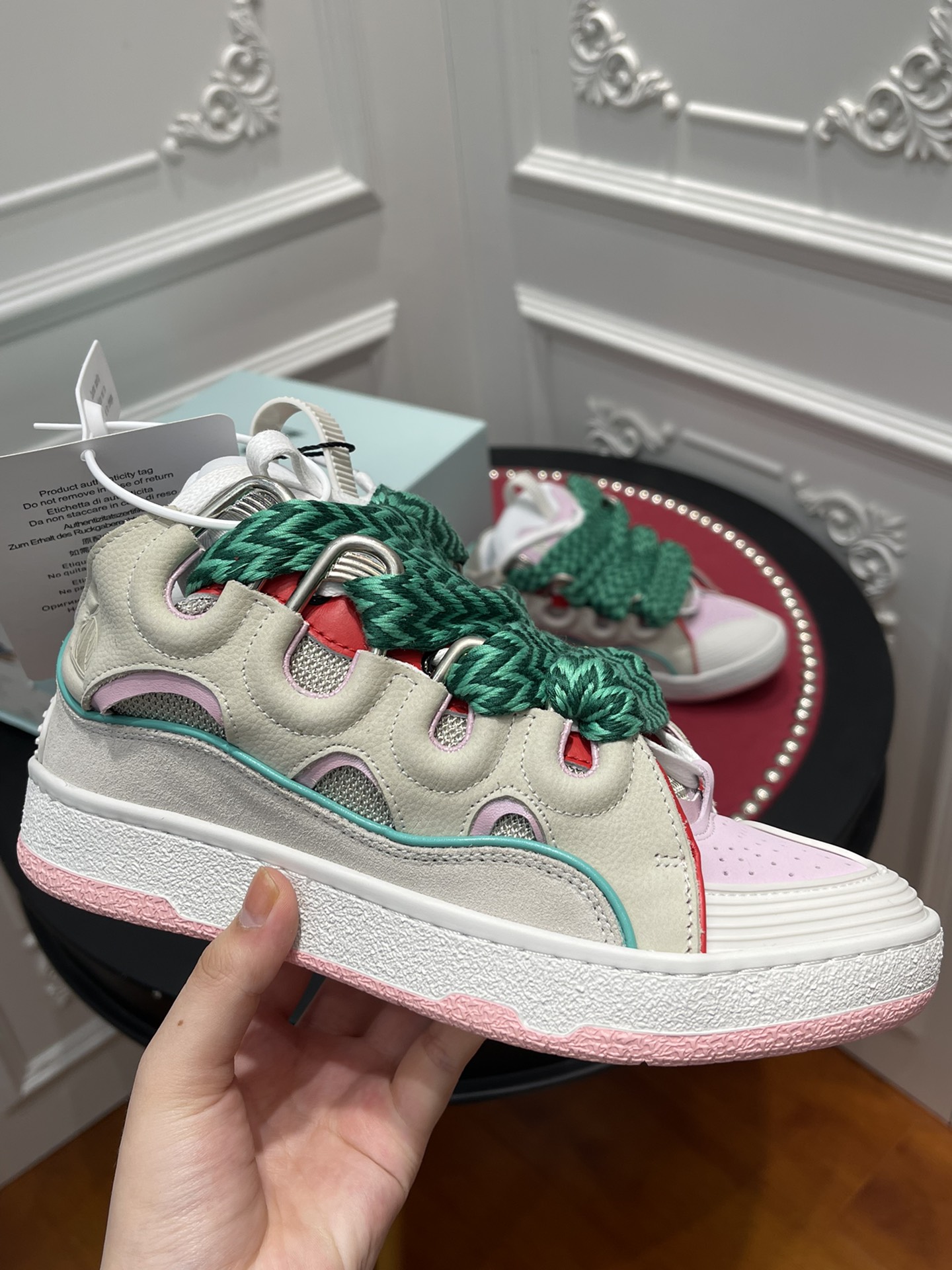 LAN Curb SneakerBeige Pink FM-SKRK11-DALL-P225205