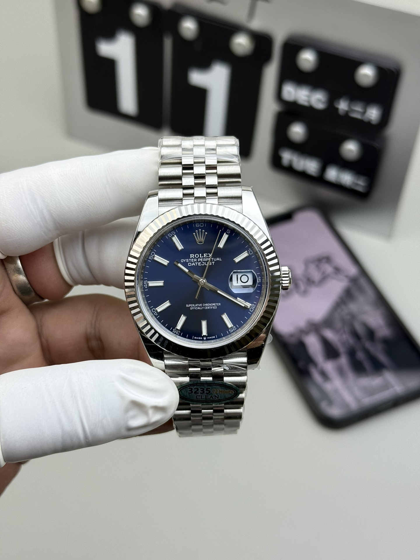 Clean Factory Datejust 41 126334 Blue Dial Super Clone 3235 Two-Tone / Steel