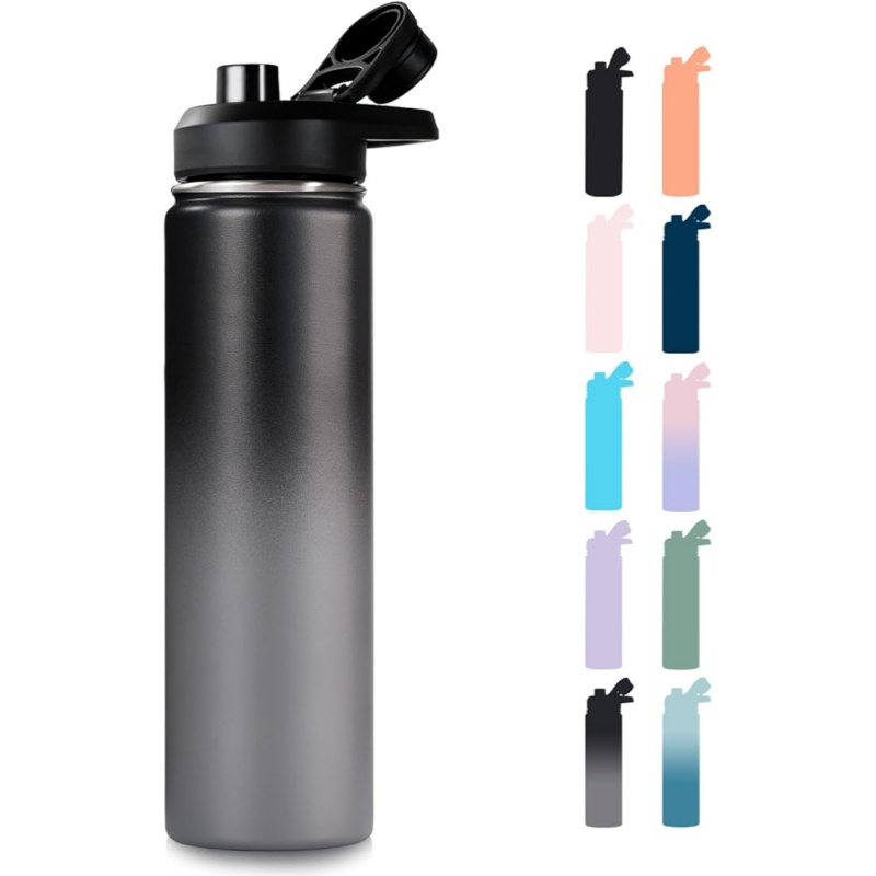 THERMOCLOUD 24 oz Insulated Water Bottle with Handle