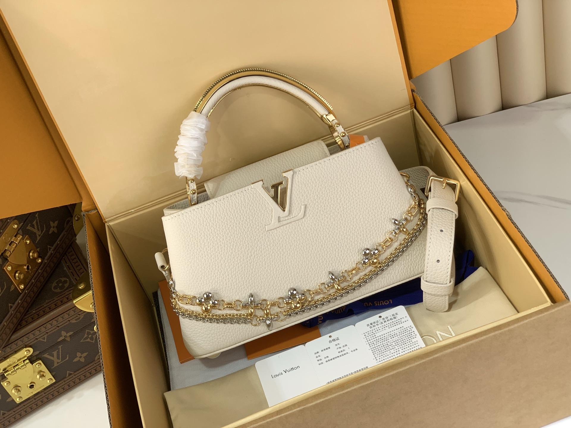 LOUIS VUITTON M26345 Capucines East-West Mini
