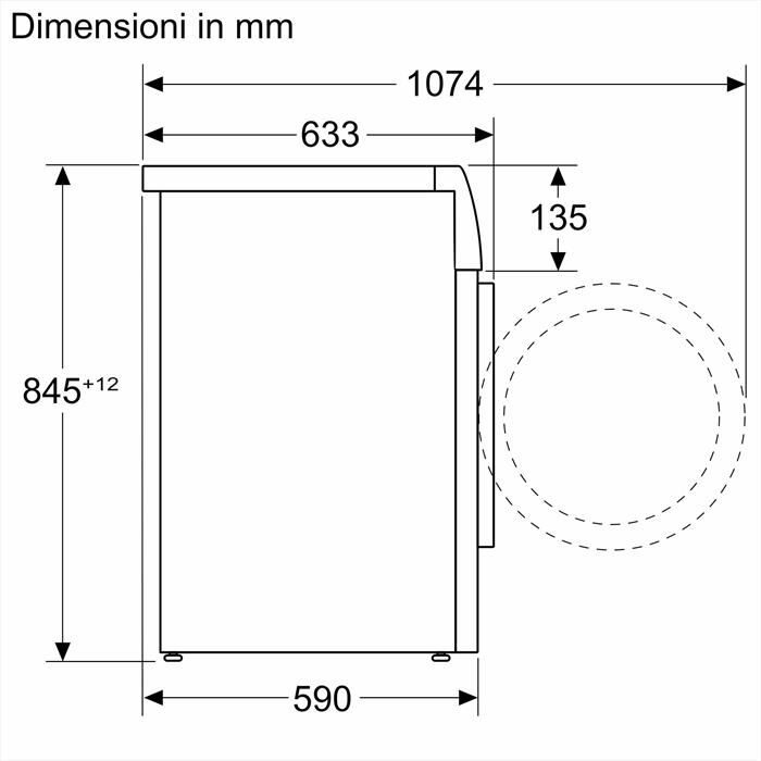 BOSCH - Lavatrice Serie 6 WGH24400IT 9Kg 1400g/m Classe A-BIANCA
