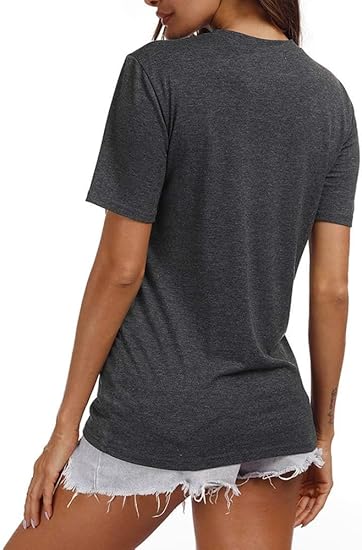 AERLEN Womens Graphic Tees Short