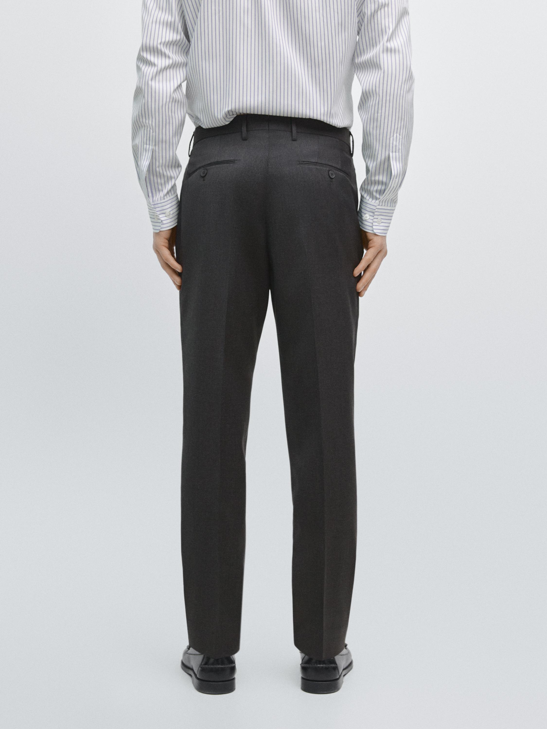 Pantalón traje lana fría