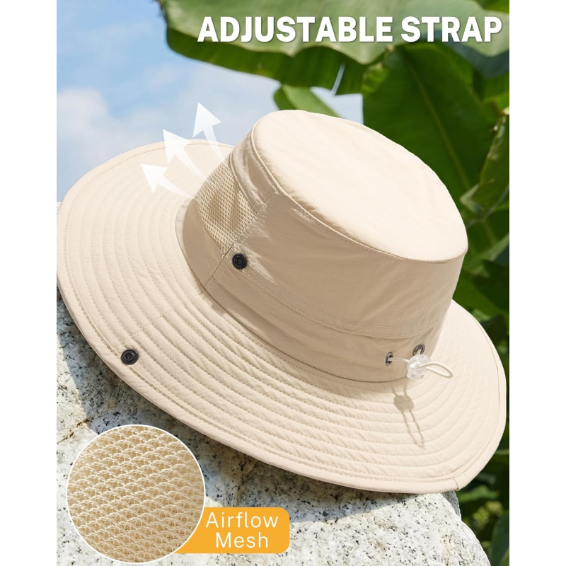 Women's Sun Hat with Ponytail Hole Beach