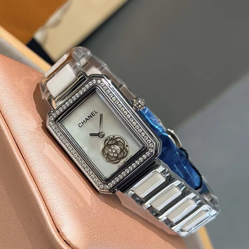 Fashion 36mm Dial Stone-set Bezel Quartz Movement Watch WB-6629032