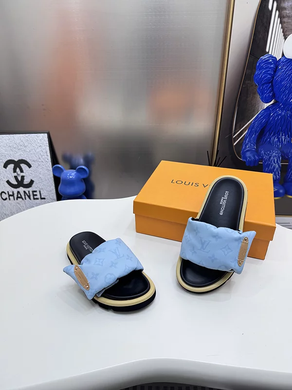 Fashio Genuine Leather Flat Slippers LX-669566