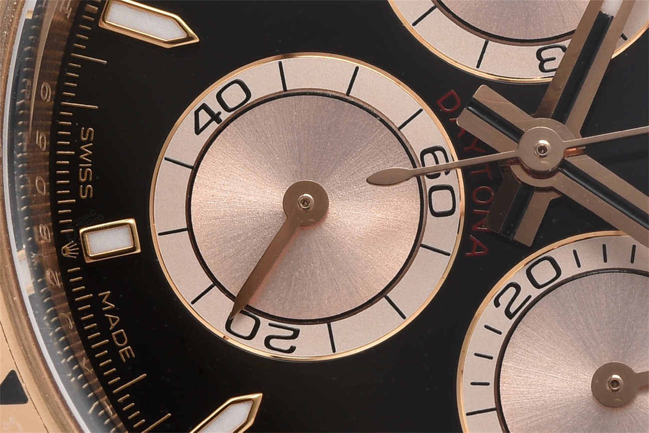 Clean Factory Rolex Daytona 126505 Replica – Rose Gold Black Dial (4131 Movement)