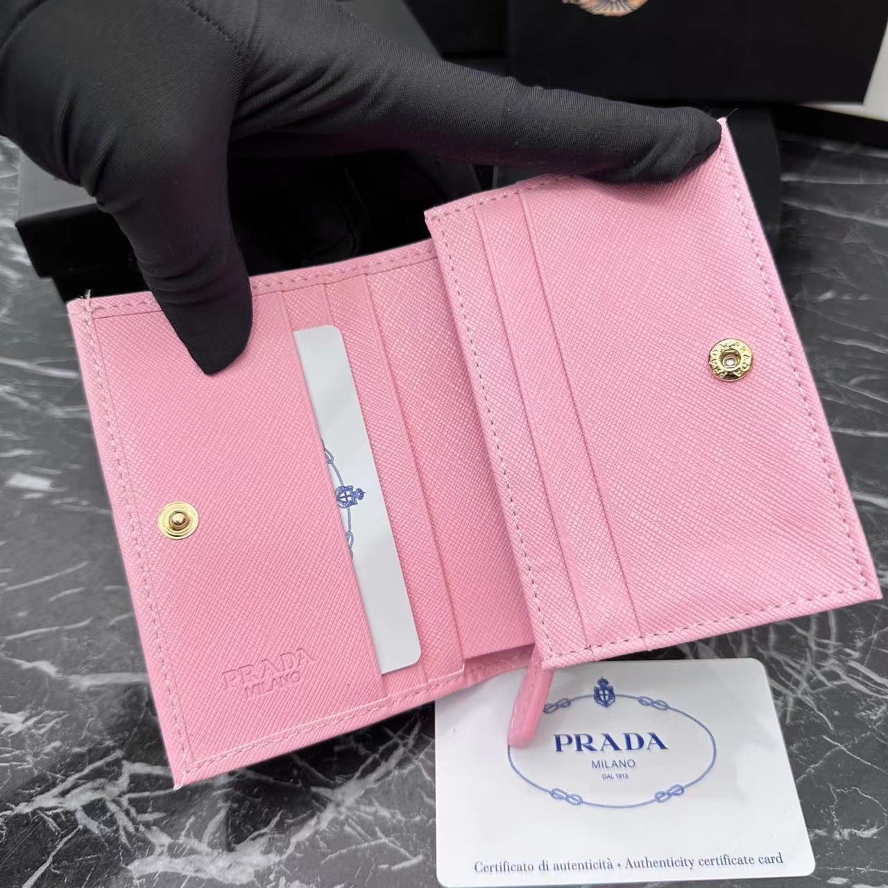 3.9″x3.5″x0.8″ Blue Leather Wallet QB-927063