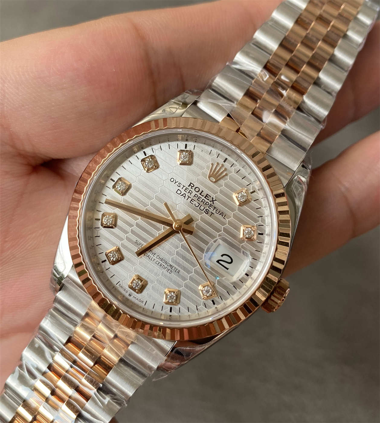Replica Rolex Datejust 36 m126231-0033 – Silver Dial Jubilee Bracelet (VS Factory)