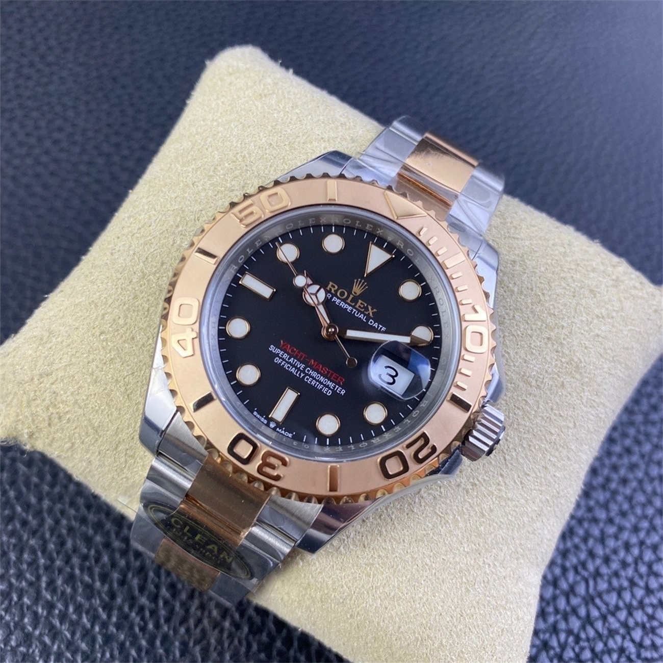 Rolex Yacht-Master Black Dial – Clean Factory 40mm Replica