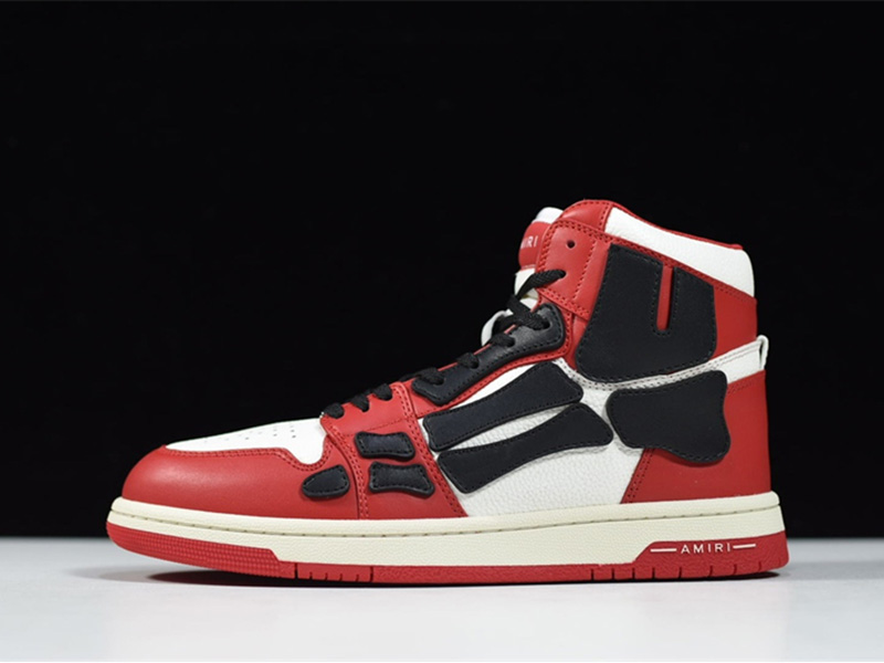 AMIRI Skel Top Hi Red Black MFS002-610