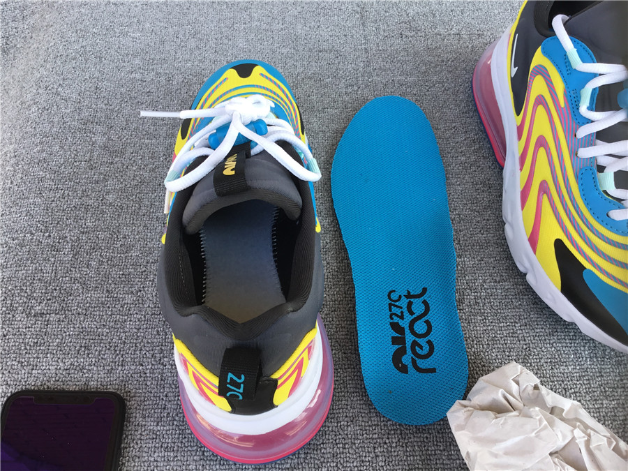 Nike Air Max 270 React Air Cushioned Running Shoe CD0113-400