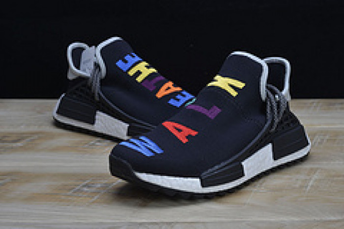 Pharrell x Adidas NMD Hu Tri-Color Black Running shoes 114970010