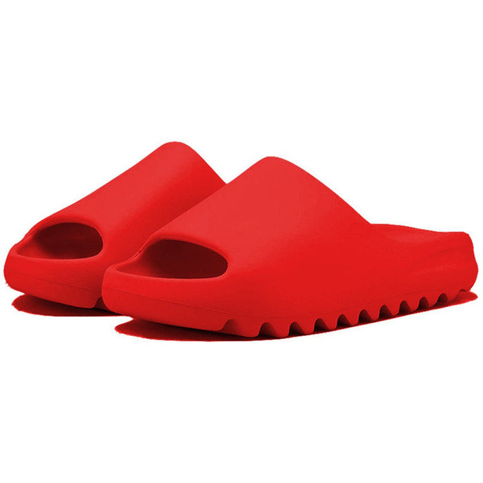 Red Yeezy Slides