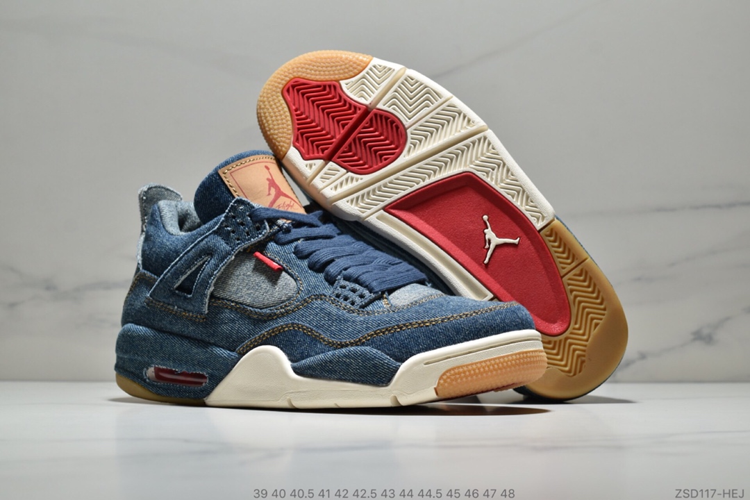 Levis x Nike Air Jordan 4 Denim AO2571-401