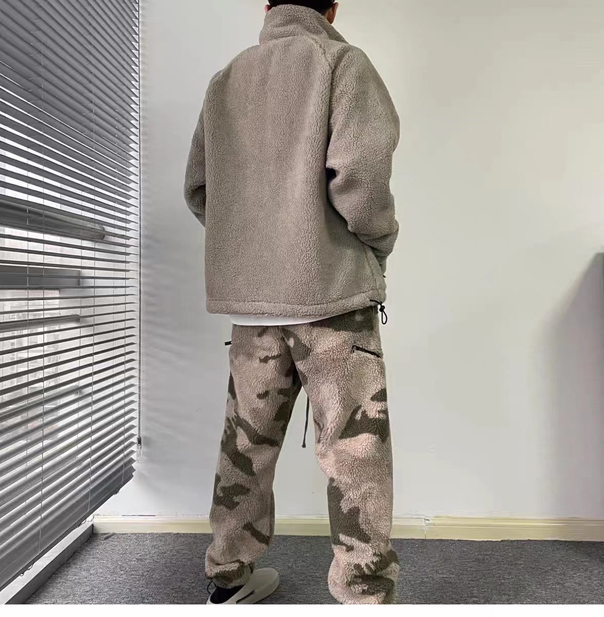 FOG FEAR OF GOD essentials polar fleece jacket spring, autumn and winter