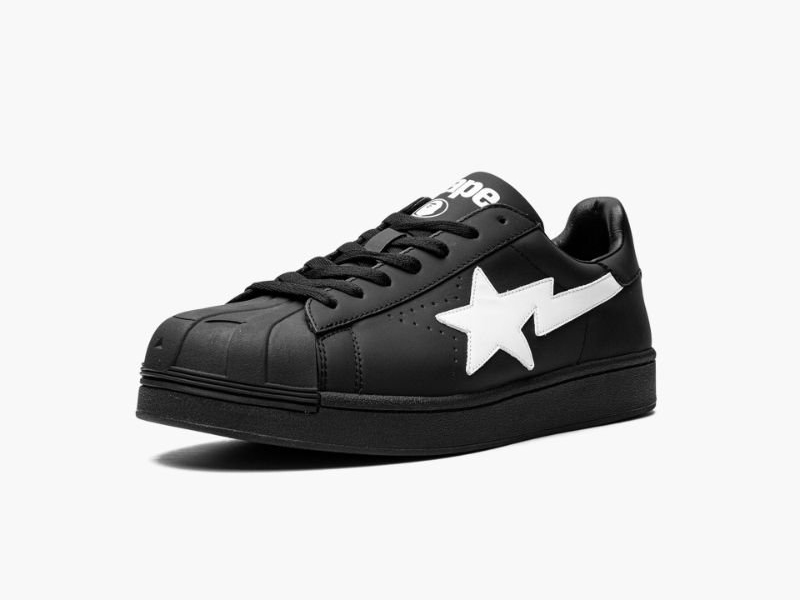 A BATHING APE? Womens SKULL STA L Black