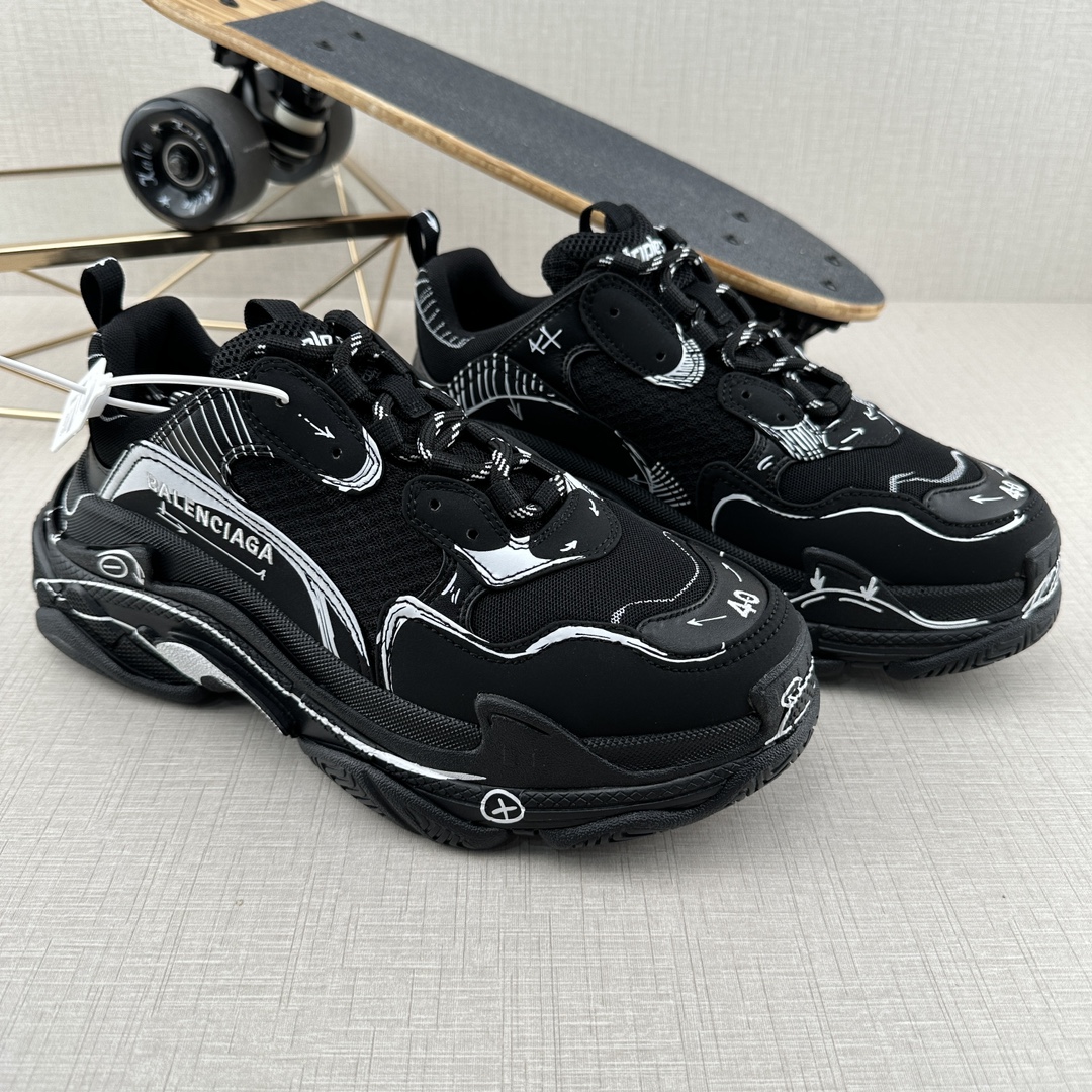 Balenciaga Dad Shoes 10th Generation Black