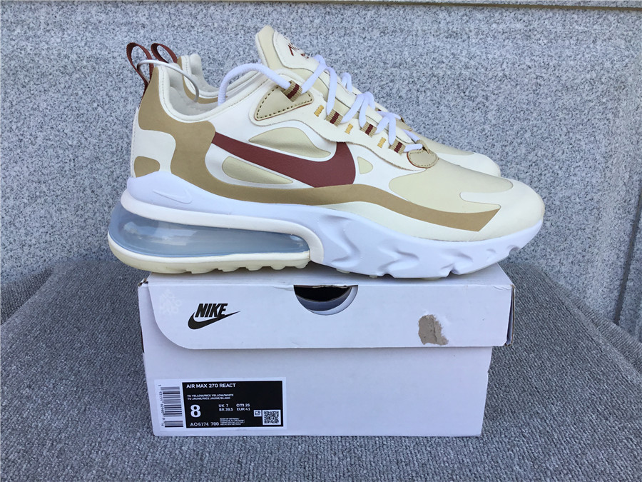 Nike Air Max 270 React Air Cushioned Running Shoe AO6174-700